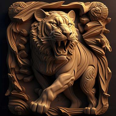 3D модель Hercules liger знаменитое животное (STL)